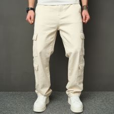 Men's Washed Loose Straight Jeasn GWBM-4406