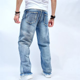 Men's Casual Vintage Wide Leg Jeans GBBF-3003
