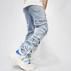 Men's Vintage Loose Casual Wide Leg Jeans GBBF-2010