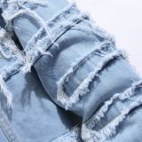 Men's Long Sleeve Casual Denim Jackets GBBF-907