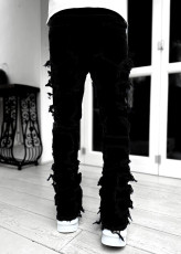 Men's Solid Color Slim Micro Flare Jeans GBBF-246