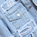 Men's Long Sleeve Casual Denim Jackets GBBF-907