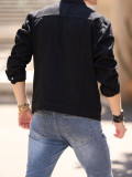 Men's Casual Lapel Long Sleeve Denim Jackets GBBF-8302