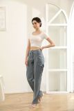 Irregular Hollow Out Hot Drill Jeans YMEF-52095