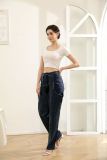 Irregular Hollow Out Hot Drill Jeans YMEF-52095