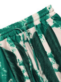 Sexy Print Sling Tank Tops Tassel Pants Suit AIL-310