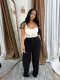 Sport Vest Drawstring Wide Leg Pants Suit SFY-693