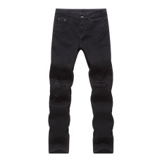 Men's Washed Holes Solid Jeans GBBF-116