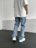 Men's Printed Solid Color Loose Wide Leg Jeans GBBF-1132