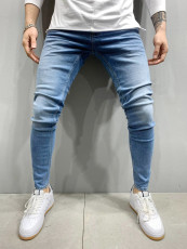 Men's Solid Color Slim Tight Pencil Jeans GBBF-DY011