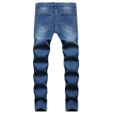 Men's Fashion Slim Holes Pencil Jeans GBBF-344