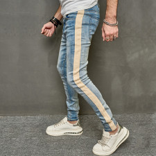 Men's Fashion Solid Color Slim Pencil Jeans GBBF-2014