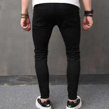 Men's Solid Color Slim Straight Jeans GBBF-804-4