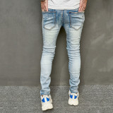 Men's Fashion Holes Patchwork Jeans GBBF-7006