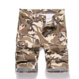 Men's Fashion Camouflage Print Denim Shorts GBBF-2434