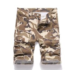 Men's Fashion Camouflage Print Denim Shorts GBBF-2434