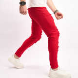 Men's Solid Color Holes Tight Jeans GBBF-1111
