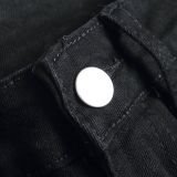 Men's Fashion Holes Solid Color Tight Jeans GBBF-702