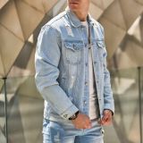 Men's Long Sleeve Lapel Denim Jackets GBBF-83033