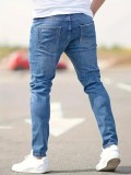 Men's Holes Pencil Jeans GBBF-66220