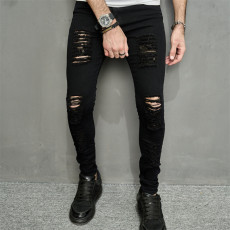 Men's Casual Holes Slim Pencil Jeans GBBF-1128