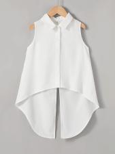 Sleeveless Bow Tie Fashion Blouse BS-1405