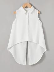 Sleeveless Bow Tie Fashion Blouse BS-1405
