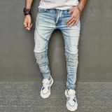 Men's Fashion Holes Patchwork Jeans GBBF-7006
