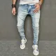 Men's Fashion Holes Patchwork Jeans GBBF-7006