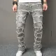 Men's Fashion Button Tight Zipper Jeans GBBF-1122