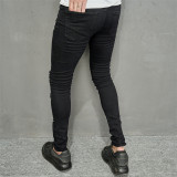 Men's Casual Holes Slim Pencil Jeans GBBF-1128