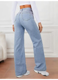 Fashion Loose Washed Straight Jeans GKNF-11215