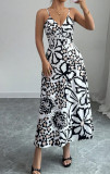 Leopard Printed Halter Nightgown Loungewear GMOY-0019