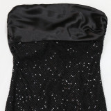 Sexy Patchwork Sequin Fishtail Dress CYA-901644
