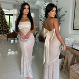 Sexy Patchwork Sequin Fishtail Dress CYA-901644