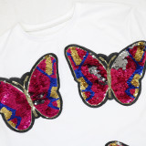 Sequin PatchworkTops Casual Short 2 Piece Set CYA-901818