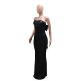 Sexy Patchwork Sequin Fishtail Dress CYA-901644
