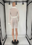 Sexy Tie Up Tight Two Piece Shorts Set FOSF-8805