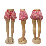 Fashion Plaid Bubble Skirts SFY-656