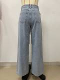 Fashion Tassel Loose Straight Jeans LSD-2404