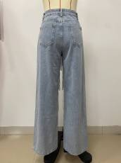 Fashion Tassel Loose Straight Jeans LSD-2404