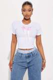 Slim Sexy Fashion Round Neck T Shirt YWXS-XS-XSL44852