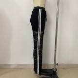 Casual Patchwork Lace Straight Pants LSD-2414