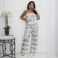 Sexy Loose Wrap Chest Tops And Pants 2 Piece Set CYA-901659 