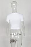 Slim Sexy Fashion Round Neck T Shirt YWXS-XS-XSL44852