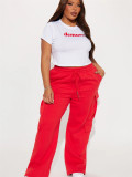 Slim Sexy Fashion Round Neck T Shirt YWXS-XS-XSL44852