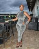 Sleeveless Backless Print Tie Up Jumpsuit MEM-88640