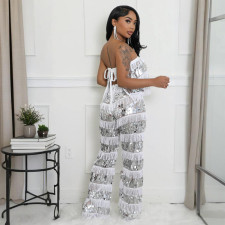 Sexy Loose Wrap Chest Tops And Pants 2 Piece Set CYA-901659 