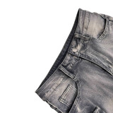 Casual Washed Pockets Fifth Jeans LSD-2405
