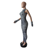 Sleeveless Backless Print Tie Up Jumpsuit MEM-88640